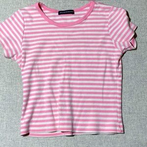 brandy pink & white striped top👚 love it so much